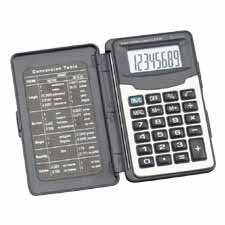 Click here to buy CCS02196 - Handheld Calculator W Cover,8 Digit LCD,2-1 2x4- 10x1 2 by Compucessory.