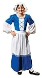 Child Girls Tudor, Renaissance Servant Girl, Scullery Maid Fancy Dress Outfit. Medium Childrens Costume, Fits Approx. Between Ages 7-9 years. Perfect for Book Week or Parties.