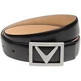Callaway Mens Cut-Out Buckle Leather Belts