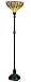 Dublin Torchiere Tiffany Stained Glass Floor Lamp 69 Inches H