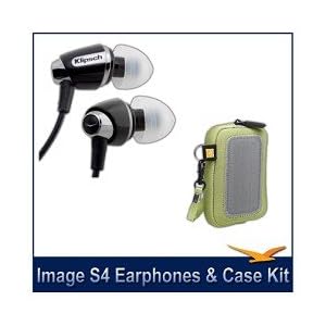 Klipsch Image S4 In-Ear Enhanced Bass Noise-Isolating Headphones Bonus Pack