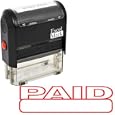 PAID Self Inking Rubber Stamp - Red Ink (42020WEB-R)