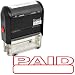 PAID Self Inking Rubber Stamp - Red Ink (42A1539WEB-R)