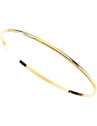 Half Round Bangle Bracelet in 14k Yellow Gold