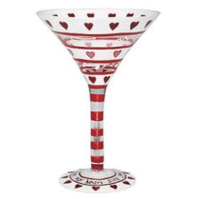 Valentines Day Lolita Martini Glass You Make My Heart Sing