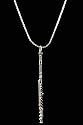 Flute Necklace - Silver