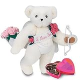 15" Cupid Teddy Bear With Roses and Small Box of Chocolates