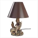 TIMBERWOLF LAMP TIMBER WOLF WILDLIFE DECOR LIGHT LAMPS