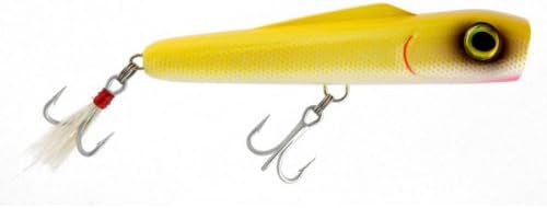 Guides Secret M-80 Popper Fishing Lure (Yellow/White Belly)