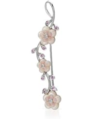 CLK Diamond 18K White Gold 0.15CTW Diamond Brooch
