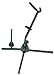 On-Stage Stands Alto/Tenor Saxophone Stand with Flute/Clarinet Peg