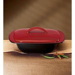 CorningWare Ryku 2-qt Square Casserole, China Red