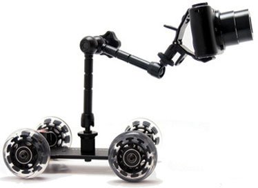 Camera Dolly Track 4-Wheel Camera Skater Dolly Smooth Tabletop