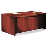 72 Mayline Aberdeen Bow Front Wood Desk