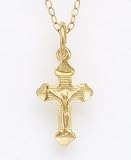 Children's 14k Gold Cross Pendant