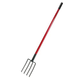Spading Fork with 6.75 inch wide Forks with Fiberglass Handle