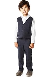 3 Piece Linen Blend Waistcoat Outfit
