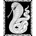 Velvet Art Poster Coloring Pages Set, King Cobra Snake