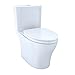 TOTO MS446124CEMG#03 Aquia IV WASHLET Elongated Dual Flush 1.28 and 0.8 GPF CeFiONtect, Bone-MS446124CEMG Two-Piece Toilet Bone