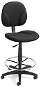 Boss Black Fabric Drafting Stools W/Footring Black