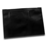 Black Leather Letter Size File Folder