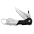 Leatherman L861411 Einhandmesser e55B inkl. Befestigungsclip, Klinge aus 154 CM Edelstahl