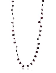 Margo Morrison New York Oval Faceted Red Garnet Necklace, 35"