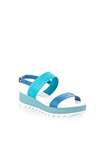 Simoty Sandalias de cuña (Turquesa)