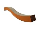 Marmalade Pet Wall Flower Cardboard Cat Scratcher, Color: Rust, 36"L X 3.5"W