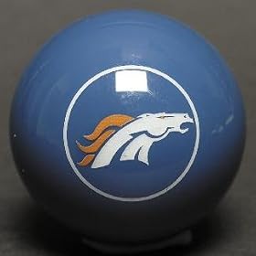 Denver Broncos ARAMITH BILLIARD POOL CUE/8 BALL OR SOUVENIR