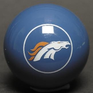 NFL Denver Broncos Licensed BLUE Color Pool Table Cue Ball / 8 Ball