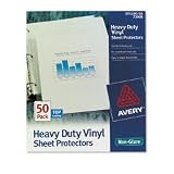 Avery 73908 Top Loading Vinyl Sheet Protectors, Heavy Gauge, Nonglare, 50 per Box