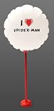 Round Shaped Party Balloon with I Love Spider-man