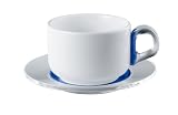 Guzzini Set of 2 Infusion Blue Cappuccino cups + saucer  from Guzzini