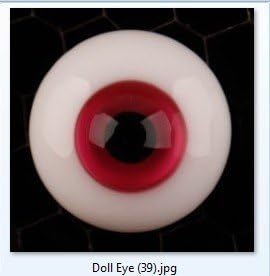 GEM 16mm Half Round Glass Eyes / BJD Doll Eyes / Custom-made Eyes Eyeball For Halloween