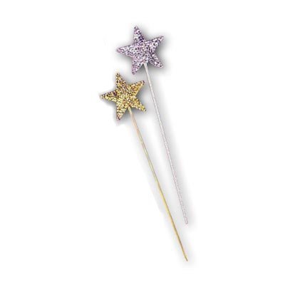 Silver Glitter Star Wand Costume Accessory (B497)
