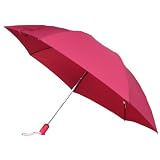 UVION Stepper 手を濡らさず畳めるワンタッチ開閉傘 直径95cm レッド 7607RE