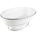 Kitchen & Housewares : Lenox Apropos Platinum-Banded Bone China Open Vegetable Bowl