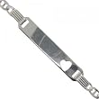 Baby ID Bracelet with Gucci Links in Solid Sterling Silver Engravable