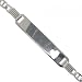 Baby ID Bracelet with Gucci Links in Solid Sterling Silver Engravable