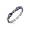 Eve's Addiction Sterling Silver Stackable Ring with Tanzanite CZs, 5