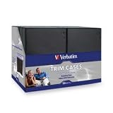 Verbatim 95094 DVD or Blu-ray Tall Video Storage Case, Black, 50-Pack