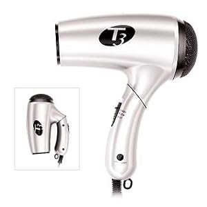 T3 Tourmaline Overnight Professional Ionic Ceramic Hair Dryer for Travel Dual voltage