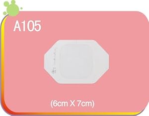 3M Tegaderm Transparent Film Dressing, Picture Frame Style with Label, Oval, 4