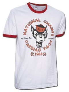 Buy 1983 N.C. State National Champions White Ringer T-Shirt