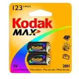 Buy Kodak MAX K123LA-2 Lithium Photo Battery, 2 Pack by Kodak
