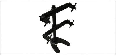 MonMount Free Standing Quad Monitor Stand Up to 26-Inch, Black (LCD-6440B)