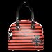 Black and Red Striped Iron Cross Bowling Bag Hand Purse