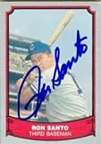 Ron Santo Autographed/Hand Signed Baseball Card (Chicago Cubs) 1988 Pacific Legends