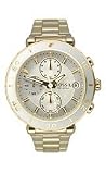 Fossil White Enamel Chronograph Silver Dial Women's Watch #CH2582
